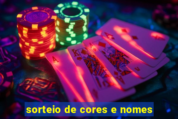 sorteio de cores e nomes